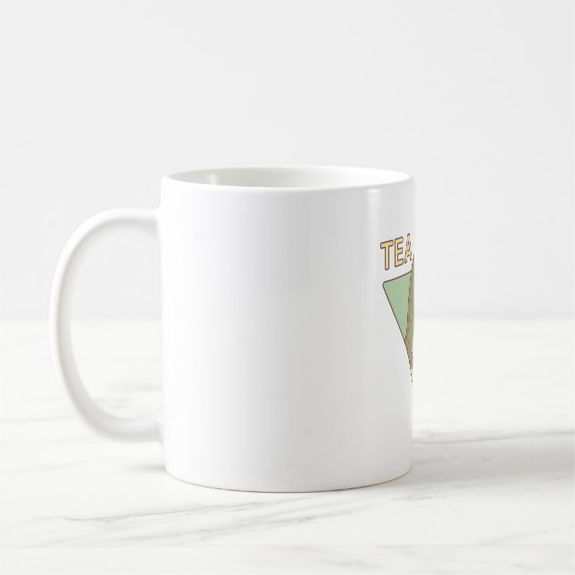 Caneca De Café Dino Fofa Chá Rex Trex Trocadilho (Esquerda)