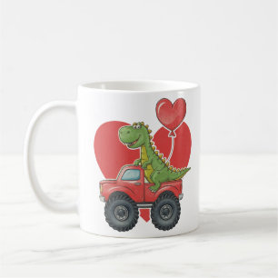 Caneca De Café Dino Love Ride