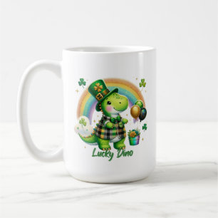 Caneca De Café Dino Sortudo