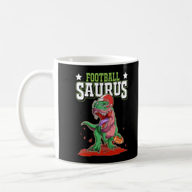 Caneca De Café Dino Sport American Football play Trex (Esquerda)