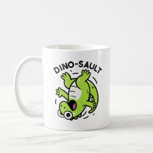 Caneca De Café Dinosault Funny Dinosaur Pun