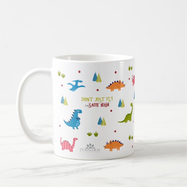 Caneca De Café Dino'saur alto (Esquerda)