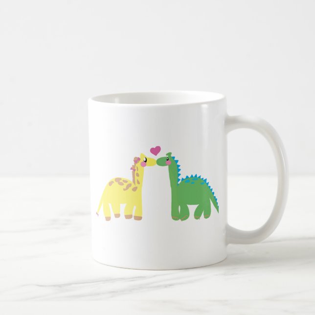 Caneca De Café DINOsaur e GIRAFFE (Direita)
