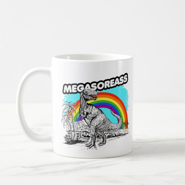 Caneca De Café Dinosaur Megasoreass (Esquerda)