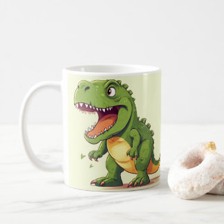 Caneca De Café Dinosaur with Colorful Prehistoric• Fun Kids dino