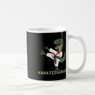 Caneca De Café Dinosauro de Karatê Engraçado Karatesaurus T-rex G