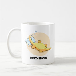 Caneca De Café Dinosnore Funny Dormindo Dinossauro Pun