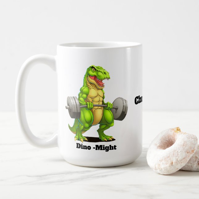 Caneca De Café dinossauro (Com Donut)