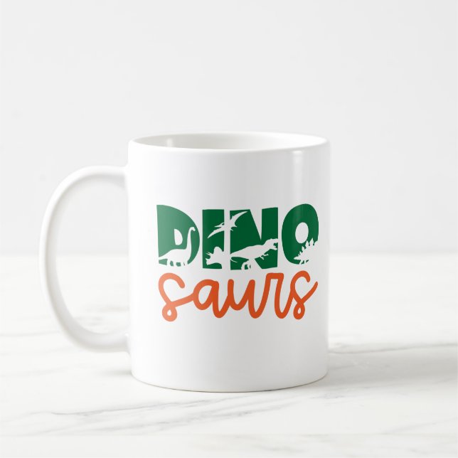 Caneca De Café Dinossauro  (Esquerda)