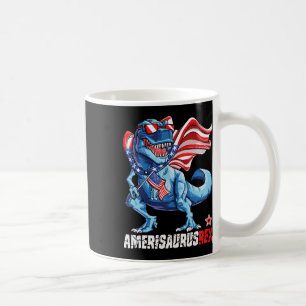 Caneca De Café Dinossauro 4º De Julho Meninas Homens Amerissauro 
