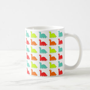 Caneca De Café Dinossauro bonito doce da cor