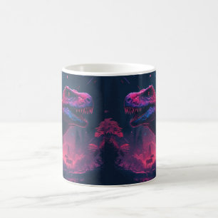 Caneca De Café Dinossauro com Pré-História Colorida• Dino diverti