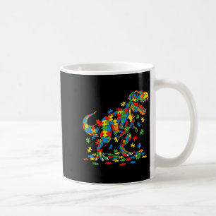 Caneca De Café Dinossauro de conscientização do autismo quebra-ca