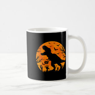 Caneca De Café Dinossauro de Halloween T Rex Com Dinossauro de Ab