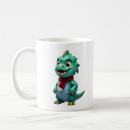 Caneca De Café Dinossauro de Natal