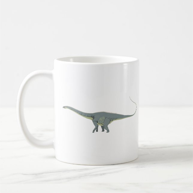 Caneca De Café Dinossauro Diplodocumentado (Esquerda)