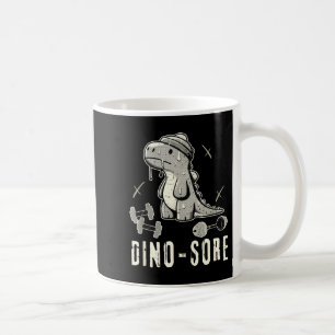 Caneca De Café Dinossauro Engraçado Academia T-rex Musculação Lev
