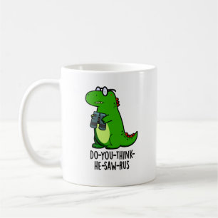 Caneca De Café Dinossauro Engraçado Dinossauro Engraçado.