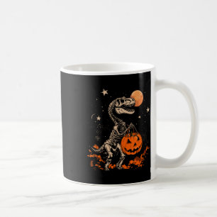 Caneca De Café Dinossauro Esqueleto Assustador Pumpkin Moon Hallo