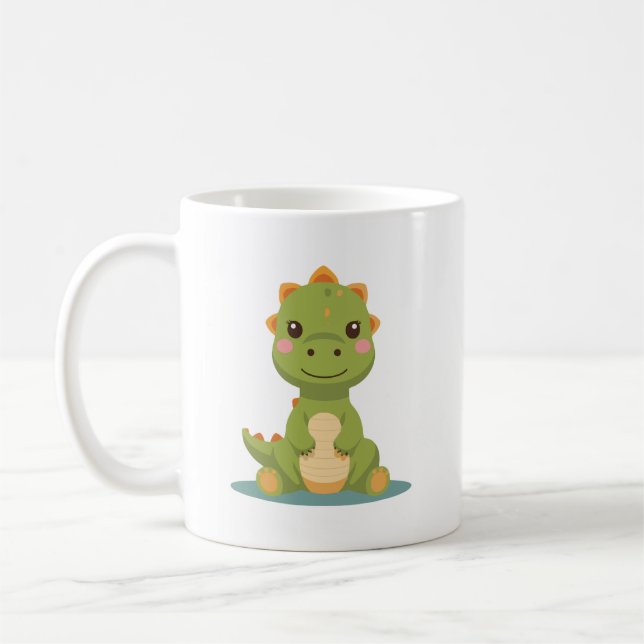 Caneca De Café dinossauro fofo (Esquerda)