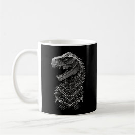 Caneca De Café Dinossauro Gótico T-Rex