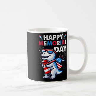 Caneca De Café Dinossauro julho 4º Fireworks American Flag Happy 