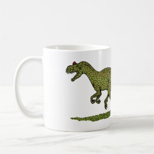 Caneca De Café Dinossauro Jurássico Allosauro