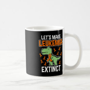 Caneca De Café Dinossauro Laranja Fita Hematóloga Repti