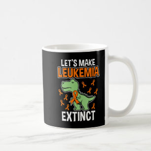 Caneca De Café Dinossauro Laranja Fita Hematóloga Repti