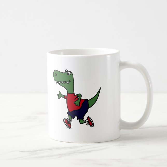 Caneca De Café Dinossauro movimentando-se engraçado de Trex (Direita)