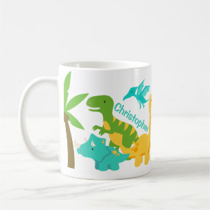 Caneca De Café Dinossauro para Crianças Bonitas Personalizado