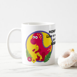 Caneca De Café Dinossauro Personalizado De Fotografia E Texto