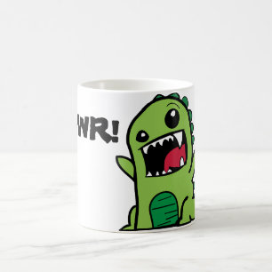 Caneca De Café Dinossauro Rawr