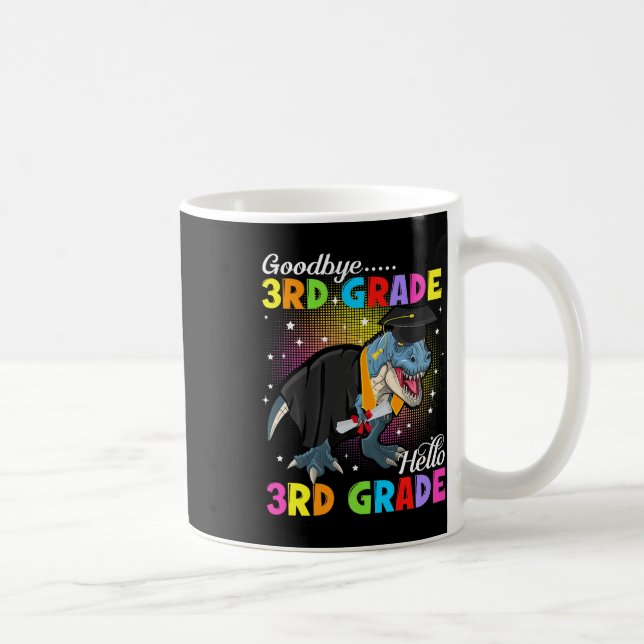 Caneca De Café Dinossauro T Rex Adeus 3º Grau Alô 4º Grau G (Direita)