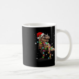 Caneca De Café Dinossauro T-rex Árvore Natal Natal Pet Dino Trex