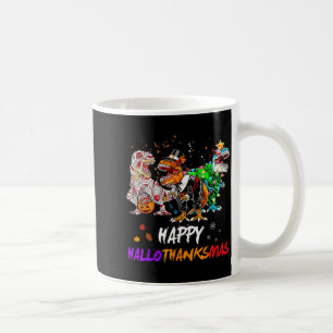 Caneca De Café Dinossauro T Rex Feliz Hallothanksmas Halloween Cr