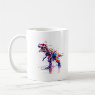 Caneca De Café Dinossauro T-Rex Futurístico