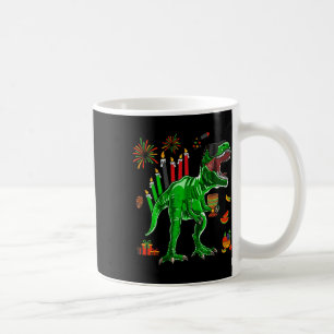 Caneca De Café Dinossauro T-rex Happy Kwanzaa Sete Princípios De 