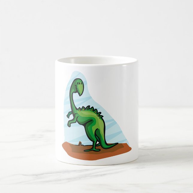 Caneca De Café Dinossauro Verde (Criador carregado)