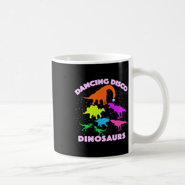 Caneca De Café Dinossauros Dançando Disco Provam Ser Professor In (Direita)