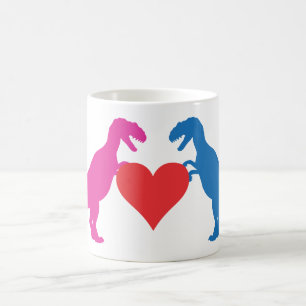 Caneca De Café Dinossauros do Amor