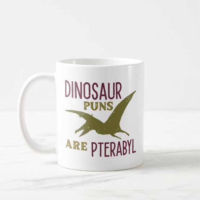 Caneca De Café Dinossauros São Pterabil (Esquerda)