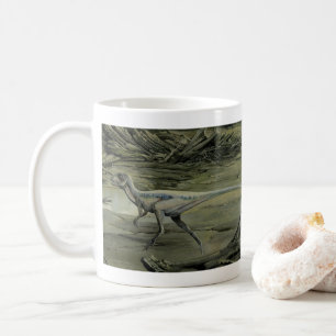 Caneca De Café Dinossauros Vintage, um Hypsilofodon Cretáceo