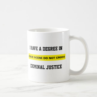 Caneca De Café Diploma na justiça penal