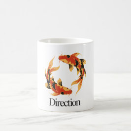 Caneca De Café Direção – Koi Atemporal Símbolo de Clareza, Cresci