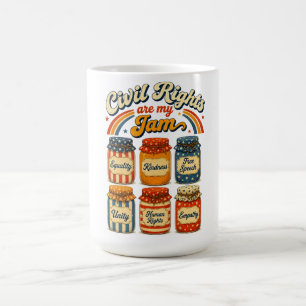 Caneca De Café Direitos Civis São Minha Paixão Vintage Retro