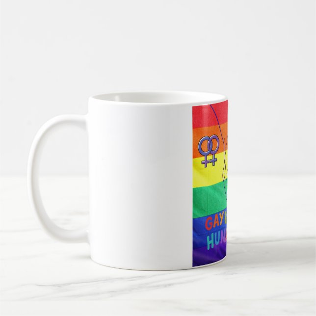 Caneca De Café Direitos de gay (Esquerda)