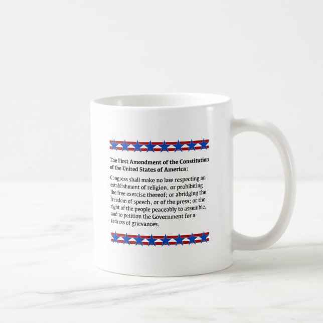 Caneca De Café Direitos de primeira alteração (Direita)