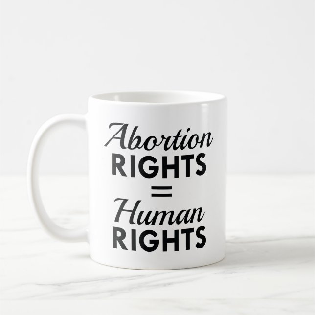 Caneca De Café Direitos do Aborto Igualdade de Direitos Humanos (Esquerda)