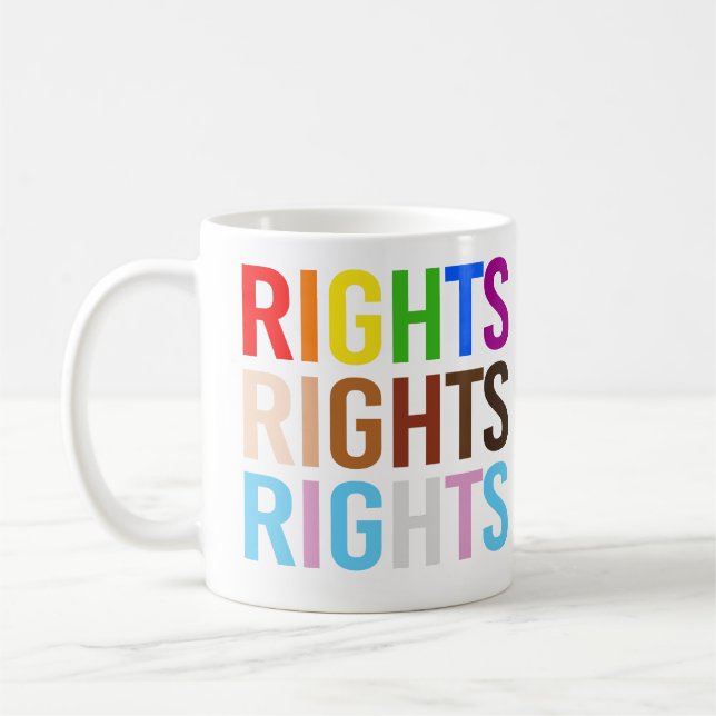 Caneca De Café Direitos LGBTQ+ (Esquerda)